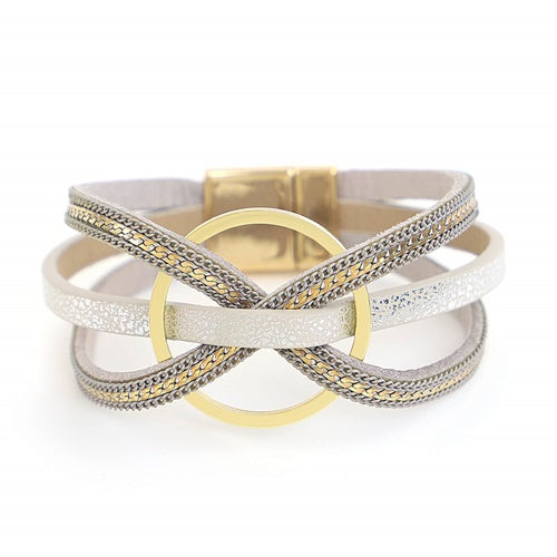 Pulseira Brigitte Cor Cinza - Trabalhamos com diversos modelos de pulseiras. Venha conferir o nosso site.
