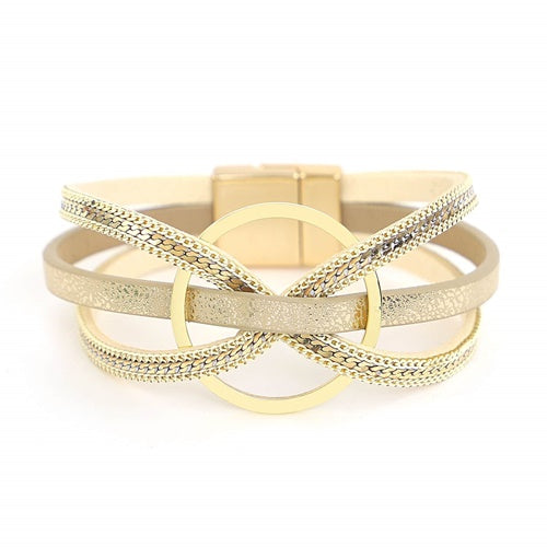 Pulseira Brigitte Cor Ouro - Trabalhamos com diversos modelos de pulseiras. Venha conferir o nosso site.