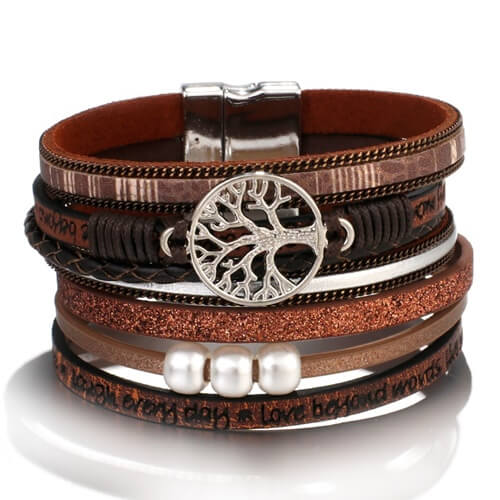 Pulseira Árvore da Vida Marrom, possui design moderno e exclusivo! Somos especialistas em pulseiras