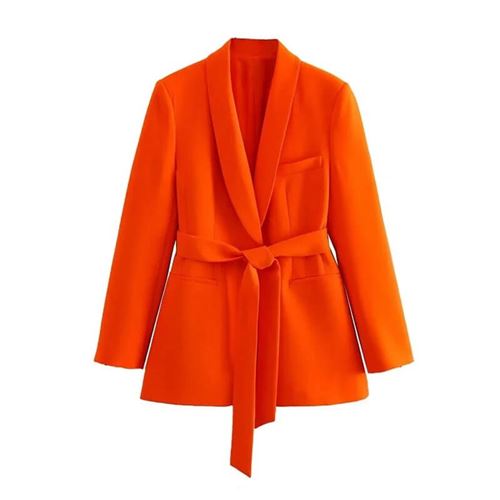 Blazer Femenino Laranja Nobrelo alto padrão