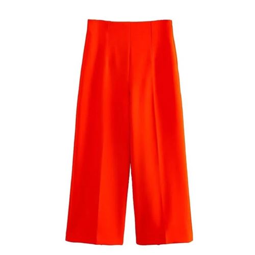 Calça de cor Laranja de alto padrão Nobrelo