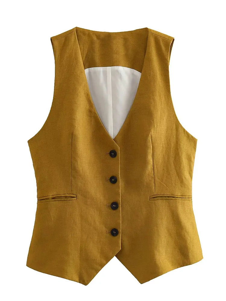 O Conjunto Feminino de Alfaiataria Colete e Calça Cáqui foi pensado para mulheres que valorizam elegância com atitude. Com um design contemporâneo e acabamento refinado, ele é ideal para composições versáteis, que transitam facilmente entre o look executivo e o estilo fashion.