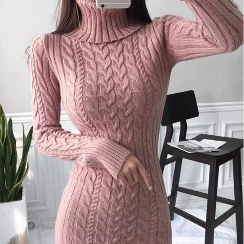 Vestido Ana Inverno Manga Longa - Uma Peça Elegante que Promete Manter Você Quente sem Comprometer o Estilo. 