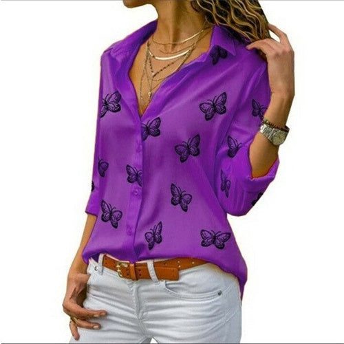 Camisa Luisa cheia de estilo e sofisticação para todas as ocasiões. Cor Roxo