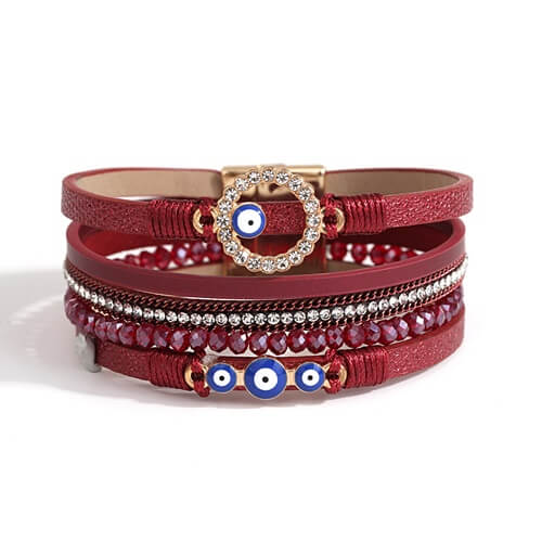 Joias de olho grego não podem faltar. Se você curte uma joia com estilo e para usar em qualquer ocasião, essa pulseira é perfeita. 