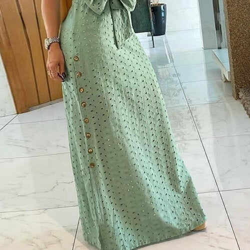 Vestido Longo Verde Andrea. Não deixe passar vontade, aproveite os descontos.